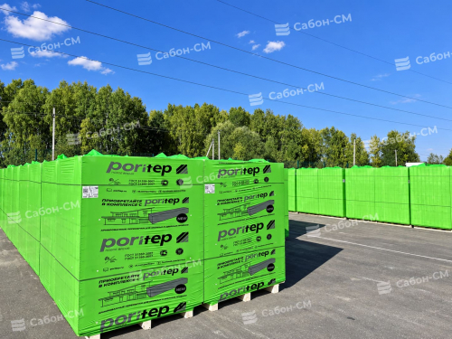 Газосиликатные стеновые блоки Poritep 625х250х300, D500