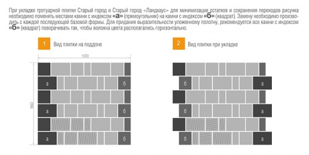 Тротуарная плитка Браер Старый город Ландхаус Колор микс Каштан 60 мм