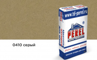 Цветная декоративная затирочная смесь Perel RL серая Зима